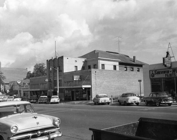 View looking toward the Benevolent and Protective Order of Elks (B.P.O.E.) Club on Monroe Street in Tallahassee, Florida.
