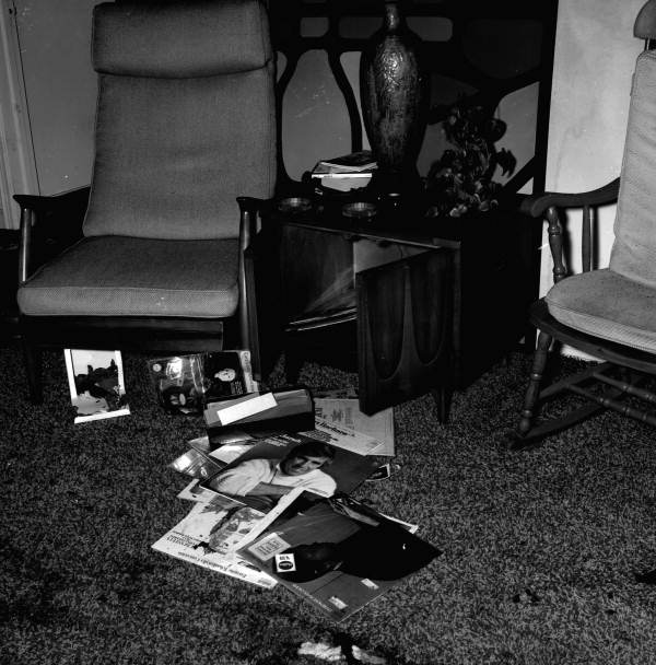 Interior view of residence at 1122 N. Bronough St. after an arson fire - Tallahassee, Florida.