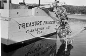 Sunken treasure being lifted by the "Treasure Princess" - Florida Keys, Florida