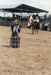 Brighton Seminole Princess at the Labor Day rodeo in Okeechobee.
