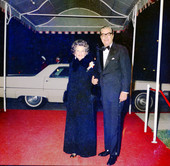 Rose Kennedy with Henry Luke Warner at a fine arts festival in Palm Beach.