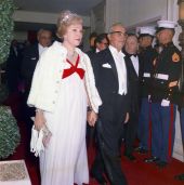 Mr. and Mrs. Peter I.B. Lavan at a Red Cross Ball in Palm Beach.