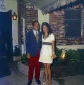 Mr. & Mrs. Alfonso Fanjul Jr. at Nando's Restaurant during party in Palm Beach.