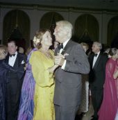 Sir Douglas Fairbanks dancing at a Knights of Malta ball in Palm Beach.