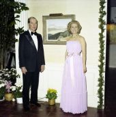 Mr. and Mrs. C.V. Whitney at Findlay Galleries in Palm Beach.