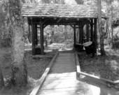 Park structure in the Hillsborough River State Park - Thonotosassa, Florida /