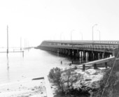View of the Bob Sikes Bridge from Gulf Breeze .