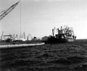 Huge tankers in Pensacola waters.