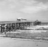 View of a pier from the beach - Anastasia Island, Florida