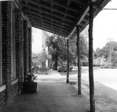 Sidewalk in front of building - Micanopy, Florida
