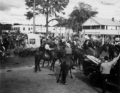 Rodeo participants prepare to take part in the parade - Lakeland, Florida