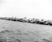 Rocky fishing area