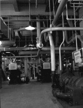 Pump room at the Florida Power and Light plant - Riviera Beach, Florida.