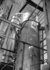 Molasses producing machinery in Kuder Citrus Pulp Company - Lake Alfred, Florida