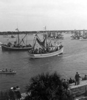 Shrimp boat fleet - Saint Augustine, Florida
