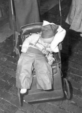 11 month old Charles D. Collee, Jr., asleep at the Saint Augustine Fiesta