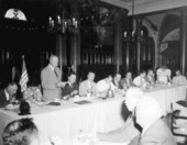 Lunch at Ponce de Leon hotel on Pan American day - Saint Augustine, Florida