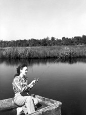 Betty Joyce fishing at Dunn Creek - Dunn Creek, Florida