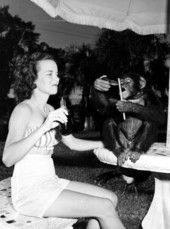 Frances Freeman and Joe enjoying cokes - Kendall, Florida
