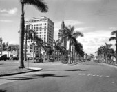 Biscayne Boulevard looking north - Miami, Florida.