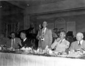 House Speaker Thomas Beasley speaking during a State Advertising Commission dinner at Eglin Field - Shalimar, Florida