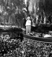 Howe Sadler fishing in his Dunphy fishing boat - Homosassa Springs, Florida