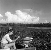 Lotte Tanzler fishing at Homosassa Springs