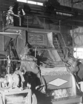 Giant shredding machine at the United States Sugar Corporation mill - Clewiston, Florida