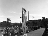 Jeanne Crow, the Azalea queen, competing in the Miss Florida Pageant