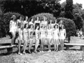 Beauty contestants at the watermelon festival - Leesburg, Florida