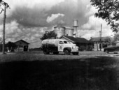 Shadowlawn Farms truck at Foremost Dairies plant in Penney Farms.