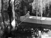 Young James Barry fishing at Cross Creek - Cross Creek, Florida
