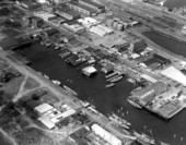 Aerial view of the harbor - Pensacola, Florida.