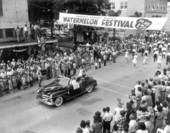 Automobile in the parade at the watermelon festival - Leesburg, Florida
