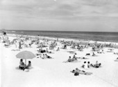 Beach scene on Pensacola Beach.