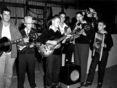 Hillbilly band playing at the reception for Forrest Davis Jr - Quincy, Florida