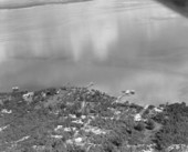 Aerial view of docks at Mullet Key in Tampa Bay - Pinellas County, Florida