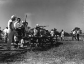 Shooting contest during Swamp Buggy Day - Naples, Florida.