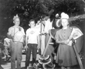Winners of the watermelon eating contest in the watermelon festival - Leesburg, Florida