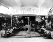 A harp on display at a flower show - Lakeland, Florida