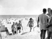 Scene of people at Long Beach Resort - Panama City Beach, Florida.