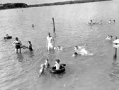 Swimming at Wayside Park - Pensacola, Florida.