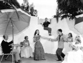 Young men and women dancing on a patio - Winter Haven, Florida