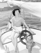 Jean Tummins aboard the "Tropicair" - Saint Petersburg, Florida.