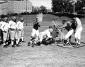 Coach Jake Gaither leading FAMU's football practice - Tallahassee, Florida.