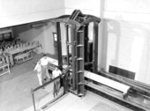 Compression testing of materials at the University of Florida - Gainesville, Florida.