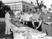 Buffet luncheon for the Inter-American Tourism Conference at James Melton Autorama - Hypoluxo, Florida