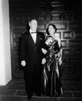 Maryland Governor McKeldin and his wife in formal attire at the Governors' Conference - Boca Raton, Florida.