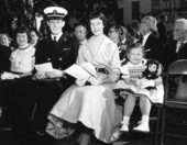 Governor LeRoy Collins' family at inauguration ceremony - Tallahassee, Florida.