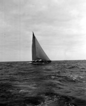 Sailboat on the sea traveling from Fort Lauderdale to Bimini